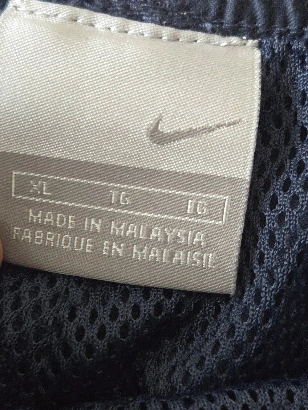 Vintage 90s Nike Mens XL Navy Blue Mesh Track Pants
